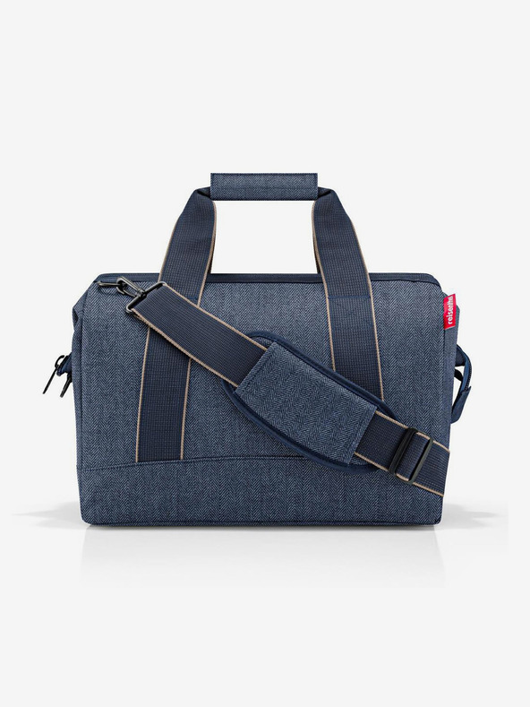 Reisenthel Dark blue travel bag Reisenthel Allrounder L Herringbone Dark Blue