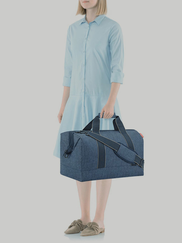 Reisenthel Dark blue travel bag Reisenthel Allrounder L Herringbone Dark Blue
