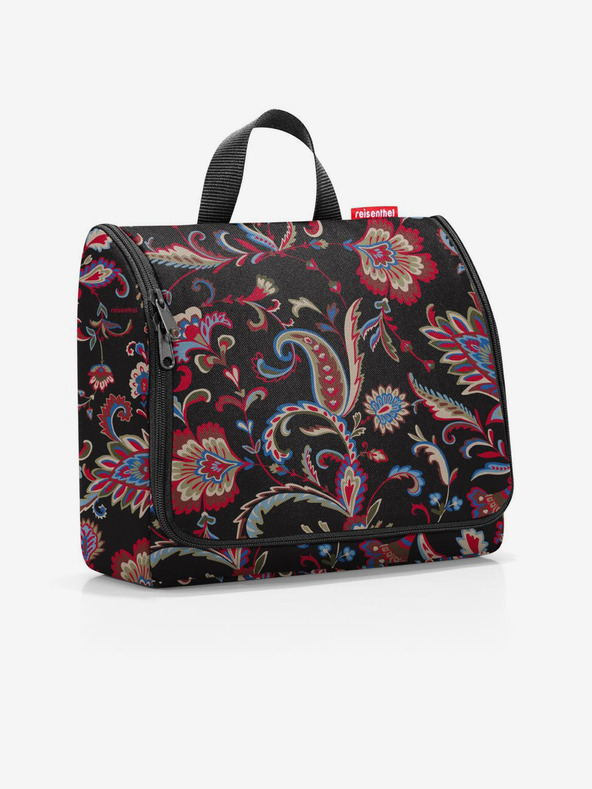 Reisenthel Borsa per cosmetici donna bordeaux-nera con stampa Reisenthel Toiletbag XL Paisley Black
