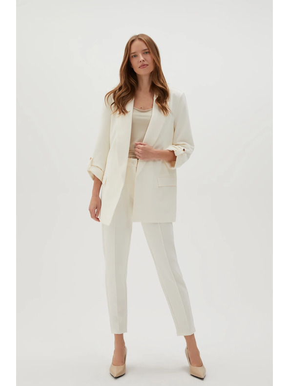 Moodo Pantaloni bianchi donna Moodo