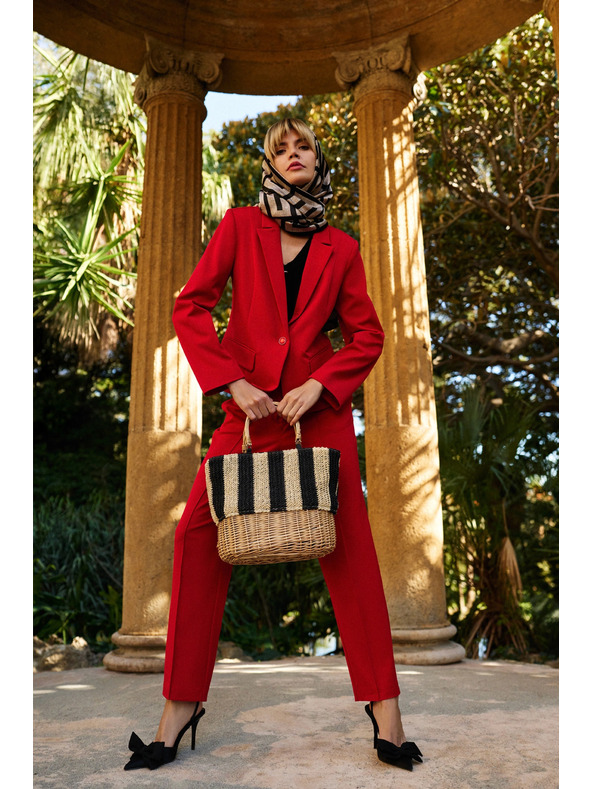 Moodo Pantaloni rossi donna Moodo