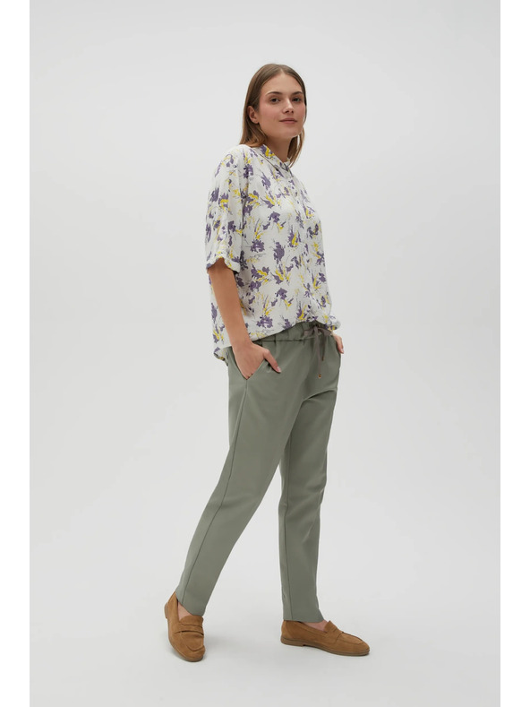 Moodo Pantaloni casual donna verdi Moodo