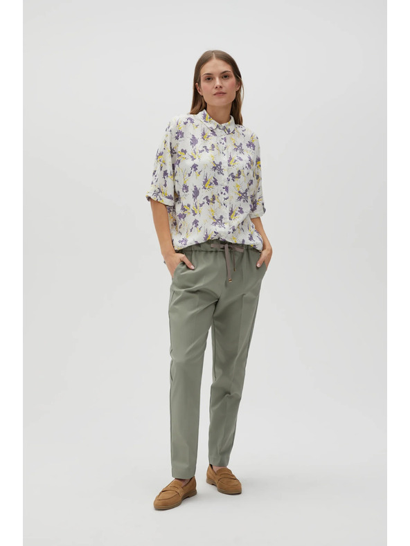 Moodo Pantaloni casual donna verdi Moodo