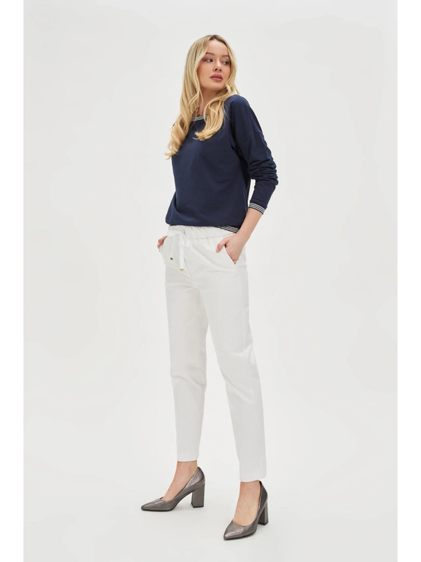 Moodo Pantaloni bianchi donna Moodo