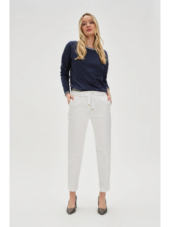 Moodo Pantaloni bianchi donna Moodo