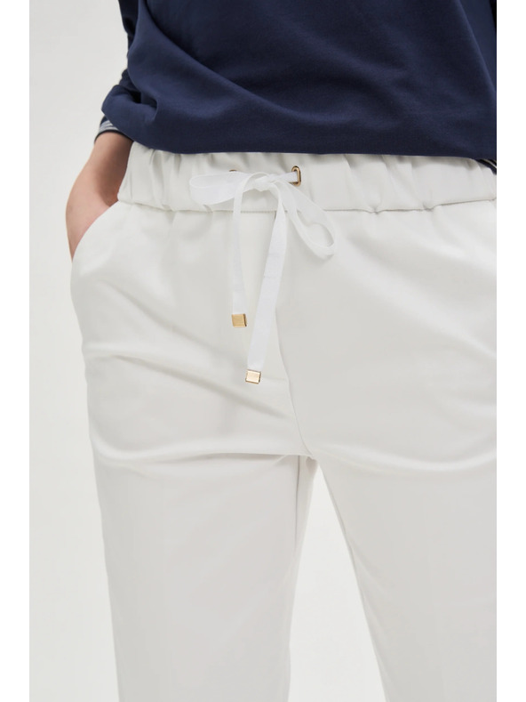 Moodo Pantaloni bianchi donna Moodo