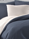 Kvalitex Satin French bedding LUXURY COLLECTION 1+2, 200x200, 70x90cm dark grey / white