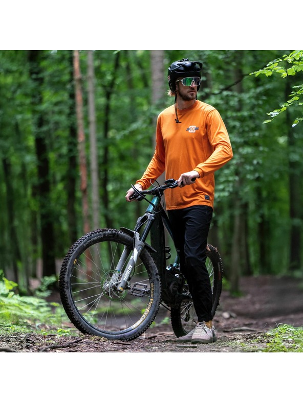 Horsefeathers Bike t-shirt Fury orange HORSEFEATHERS