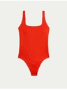 Marks & Spencer Costume da bagno con scollo ovale testurizzato Marks & Spencer rosso