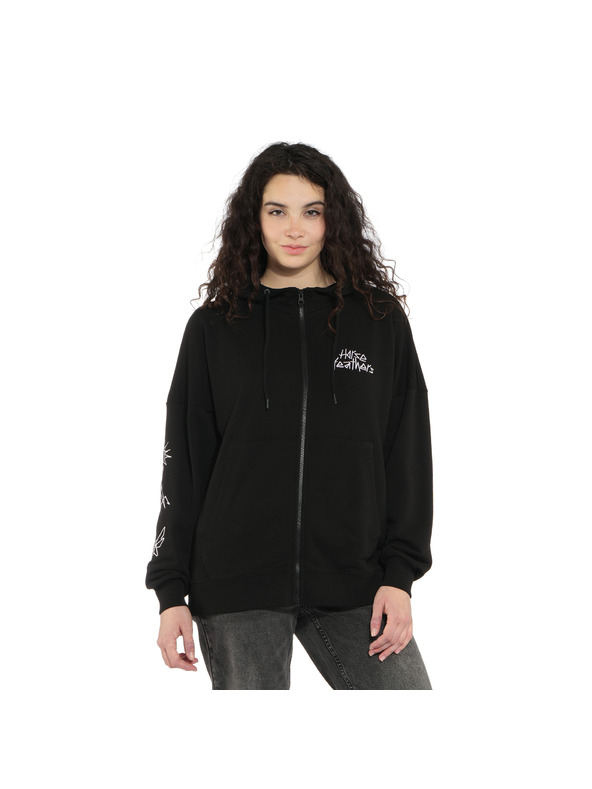 Horsefeathers Felpa Sima nera da donna HORSEFEATHERS