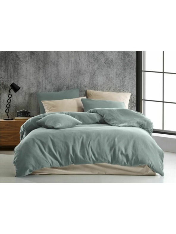 Kvalitex French muslin bedding set 240x200, 70x90cm light green Kvalitex