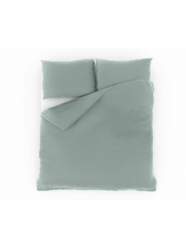Kvalitex French muslin bedding set 240x200, 70x90cm light green Kvalitex