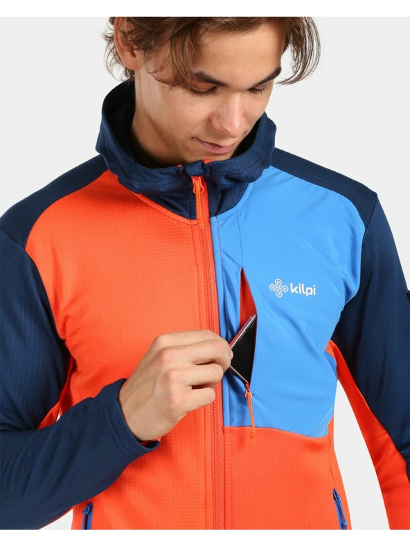 Kilpi Felpa in pile da uomo Kilpi SEVELEN-M Arancione