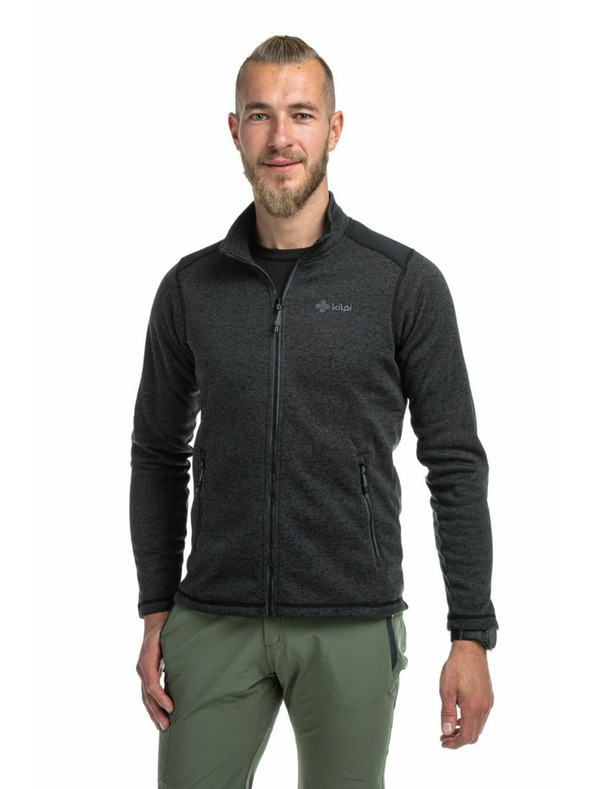 Kilpi Maglione con zip integrale da uomo Kilpi REGIN-M Grigio scuro