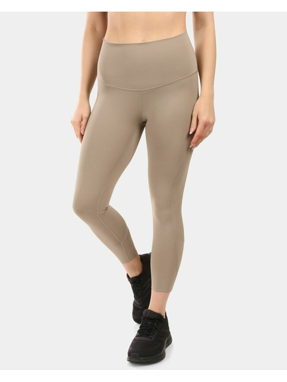 Kilpi Leggings fitness Kilpi RIVIAN-W, con funzione OPTI-DRY Khaki da donna