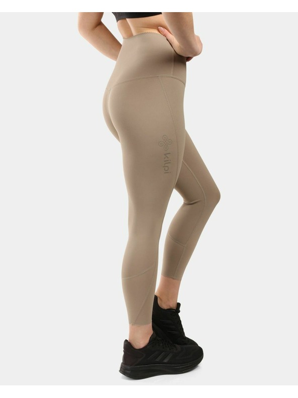 Kilpi Leggings fitness Kilpi RIVIAN-W, con funzione OPTI-DRY Khaki da donna