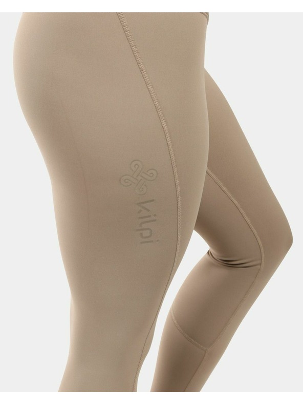 Kilpi Leggings fitness Kilpi RIVIAN-W, con funzione OPTI-DRY Khaki da donna