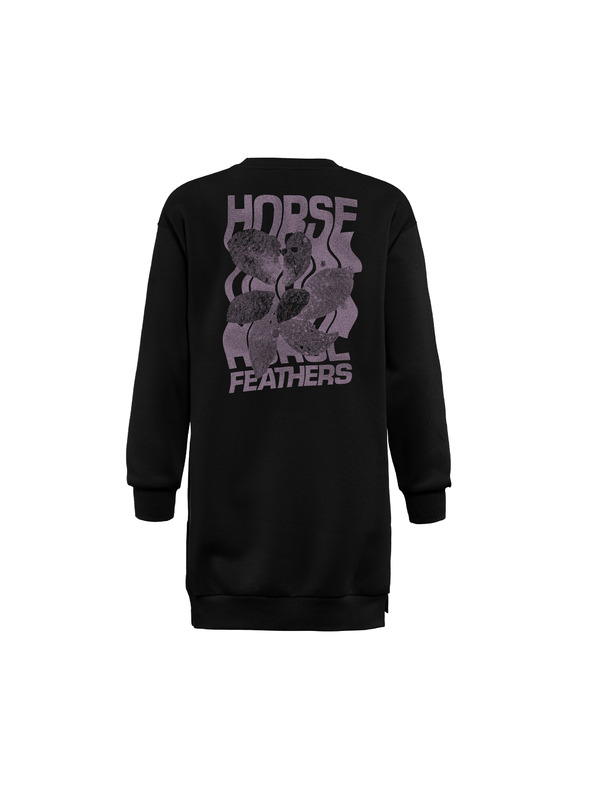 Horsefeathers Qiana sweatshirt black HORSEFEATHERS