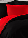 Kvalitex Satin extended bedding set LUXURY COLLECTION 140x220, 70x90cm red / black