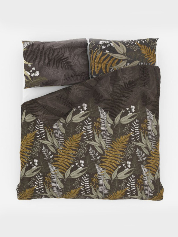 Kvalitex Luxury Collection French Extended Satin Bedding Set 1+2, 240x220, 70x90cm FERN