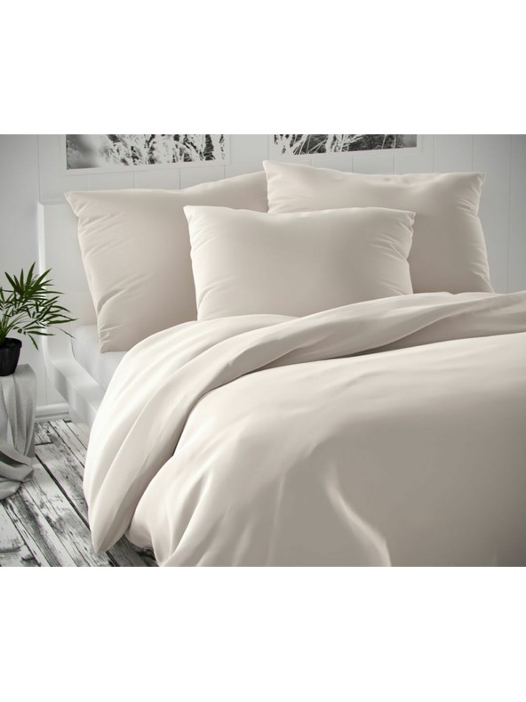 Kvalitex Biancheria da letto in raso Luxury Collection 140x200, 70x90cm bianco Kvalitex