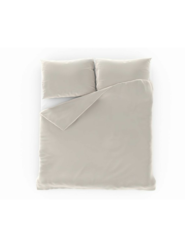 Kvalitex Biancheria da letto in raso Luxury Collection 140x200, 70x90cm bianco Kvalitex