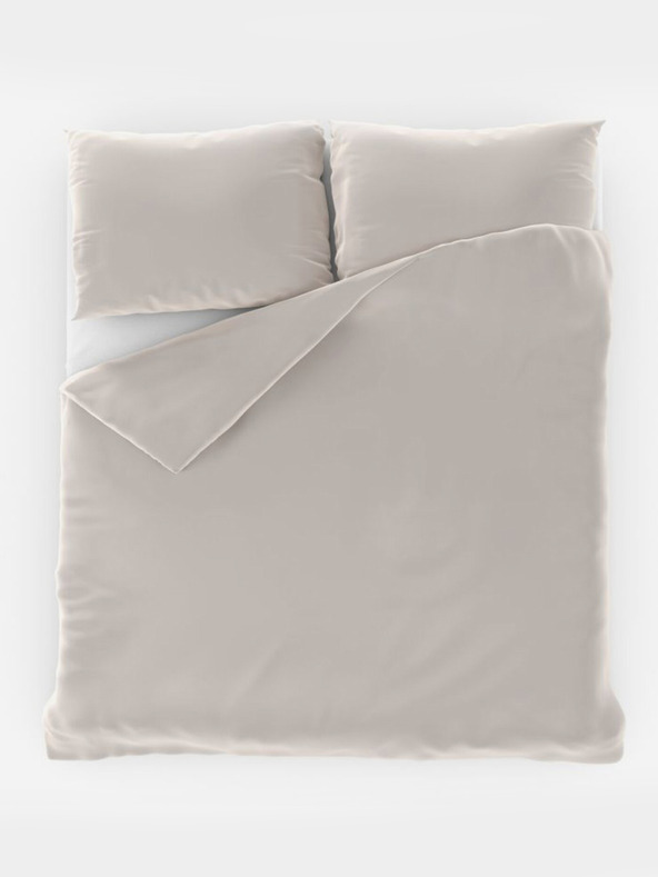 Kvalitex Set di biancheria da letto in raso francese LUXURY COLLECTION 1+2, 240x200, 70x90cm bianco