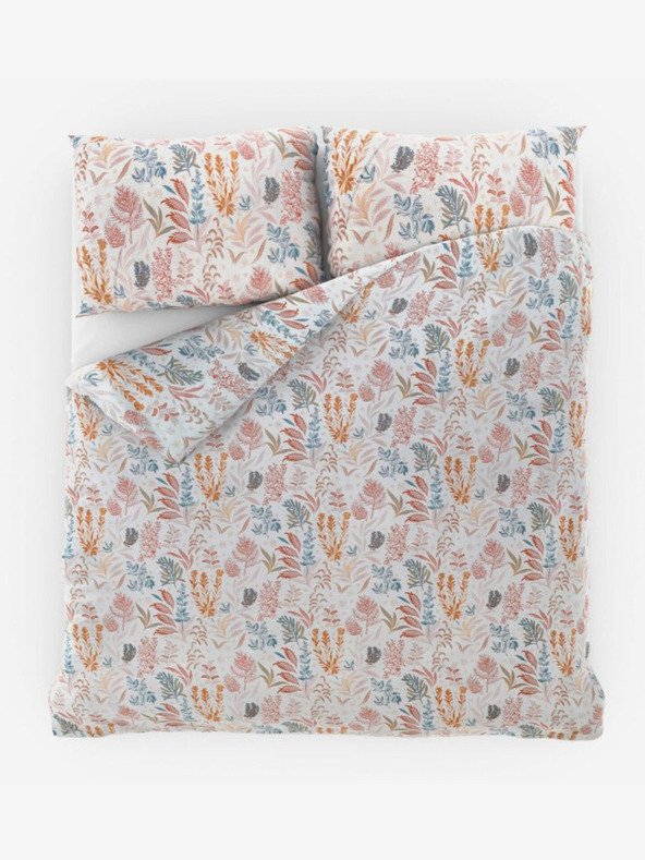 Kvalitex Luxury Collection French Satin Bedding Set 1+2, 240x200, 70x90cm Coral Garden Kvalitex