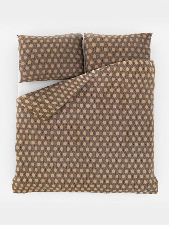 Kvalitex Satin French Bedding Luxury Collection 1+2, 220x200, 70x90cm Carero beige Kvalitex