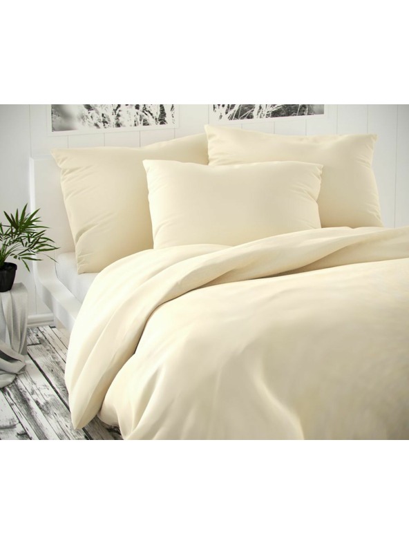 Kvalitex Luxury Collection Satin Bedding Set 140x200, 70x90cm cream Kvalitex
