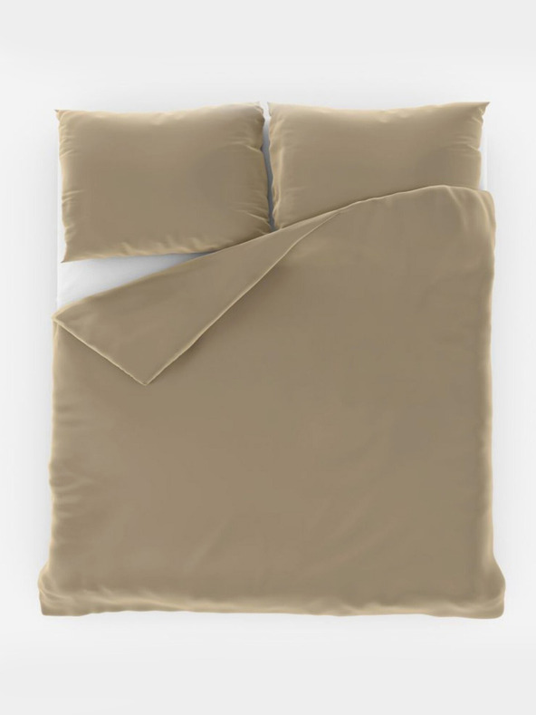 Kvalitex Biancheria da letto francese in raso LUXURY COLLECTION 1+2, 220x200, 70x90cm beige