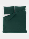 Kvalitex Biancheria da letto in raso francese LUXURY COLLECTION 1+2, 220x200, 70x90cm verde scuro