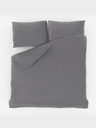 Kvalitex French Solid Cotton Bedding 200x200, 70x90cm light grey