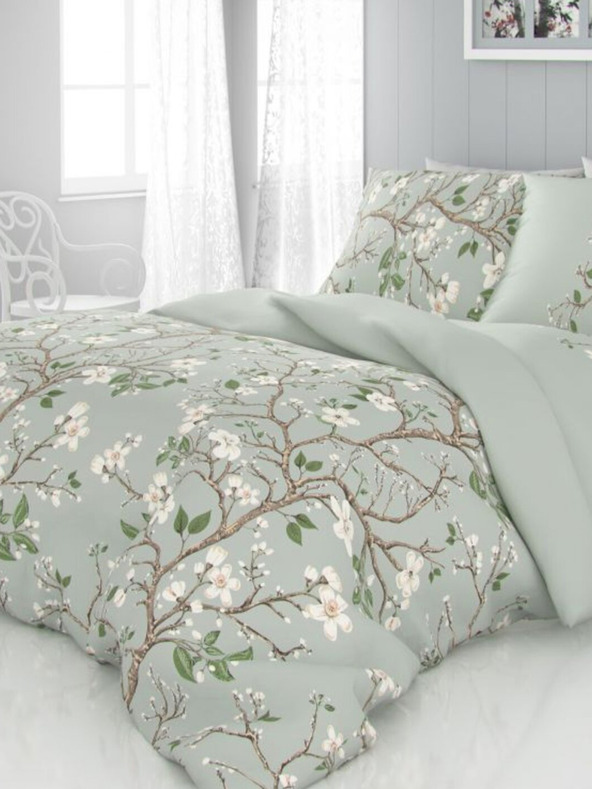 Kvalitex Satin French Bedding LUXURY COLLECTION 1+2, 240x200, 70x90cm JARO green