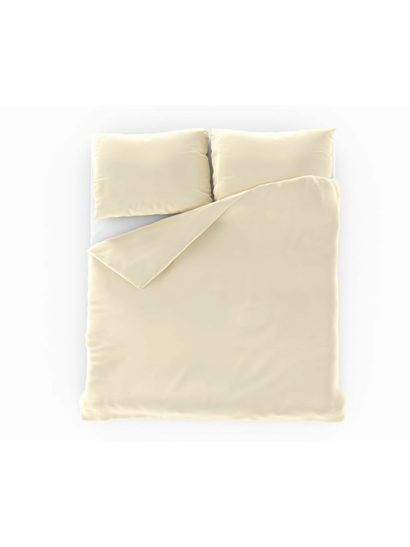 Kvalitex Luxury Collection Satin Bedding Set 140x200, 70x90cm cream Kvalitex