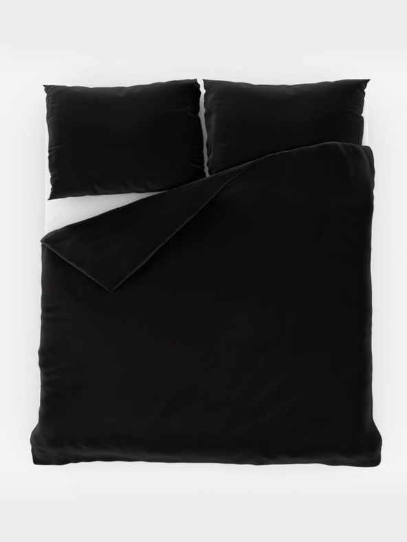 Kvalitex Luxury Collection French Satin Bedding Set 1+2, 200x200, 70x90cm black
