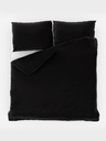 Kvalitex Luxury Collection French Satin Bedding Set 1+2, 200x200, 70x90cm black