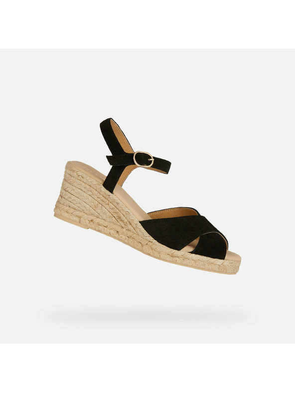 Geox Sandali neri da donna Geox Gelsa Low