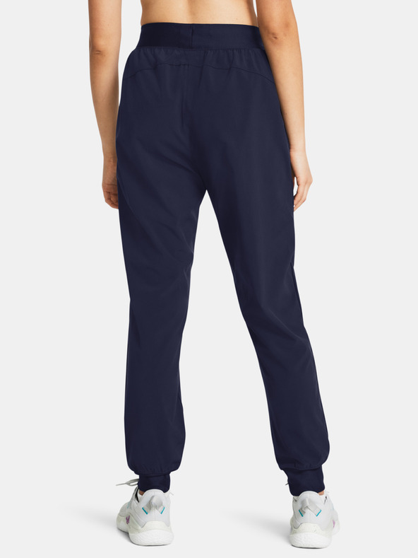Under Armour Pantaloni sportivi donna Under Armour UA Rival Hi Rise Woven Pant-BLU