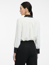 Orsay Camicia panna con colletto a contrasto ORSAY