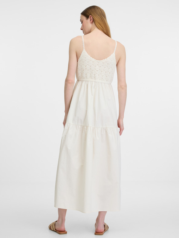 Orsay Abito midi da donna crema ORSAY
