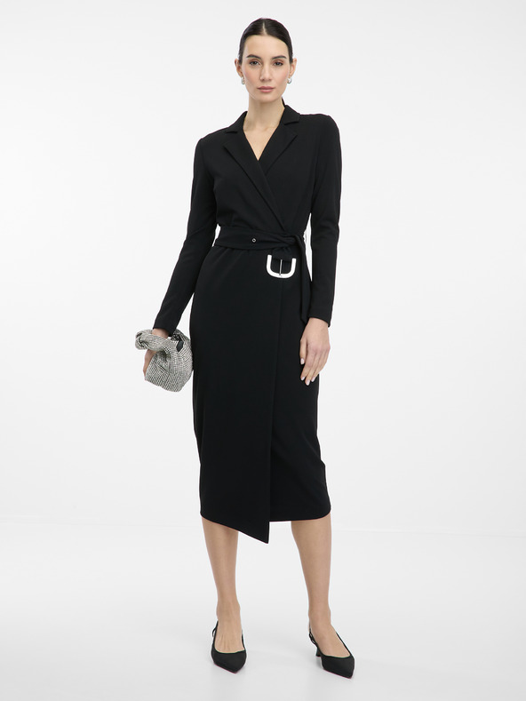 Orsay Abito midi nero da donna ORSAY