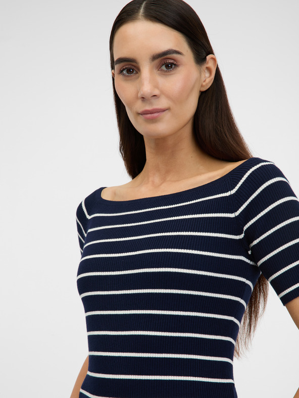 Orsay Maglietta blu scuro a maniche tre quarti da donna ORSAY