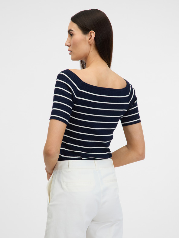 Orsay Maglietta blu scuro a maniche tre quarti da donna ORSAY