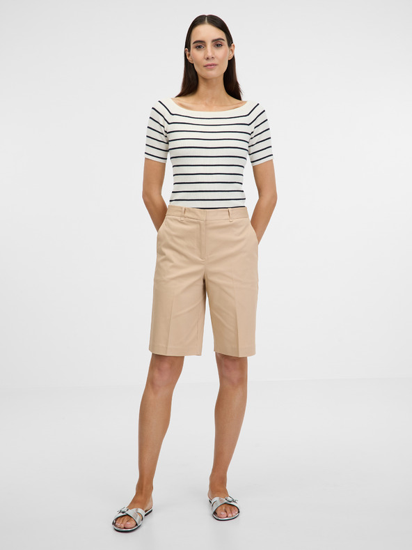 Orsay Maglietta color crema a maniche tre quarti da donna ORSAY