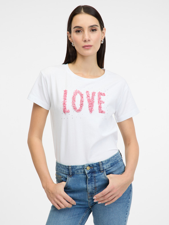 Orsay Maglietta a maniche corte da donna bianca ORSAY