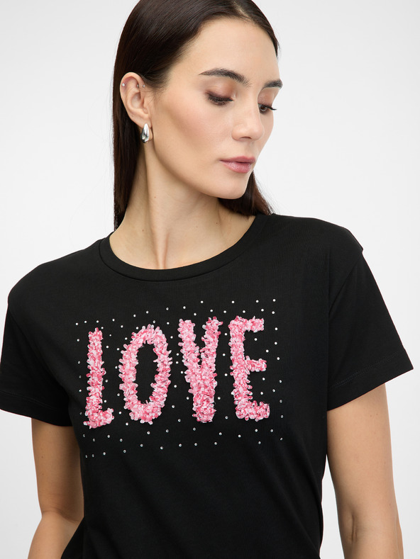 Orsay Maglietta nera a maniche corte da donna ORSAY