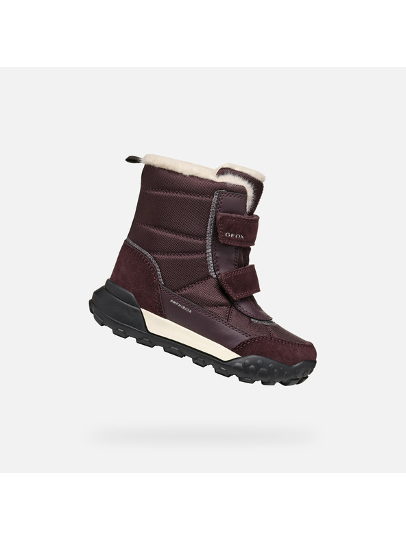 Geox Scarpe invernali bordeaux per bambina Geox Trekkyup B Ab