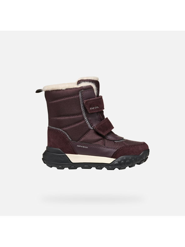 Geox Scarpe invernali bordeaux per bambina Geox Trekkyup B Ab