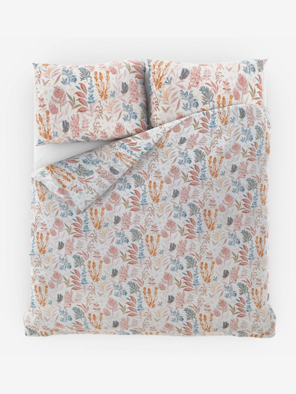 Kvalitex Luxury Collection French Satin Bedding Set 1+2, 220x200, 70x90cm Coral Garden Kvalitex